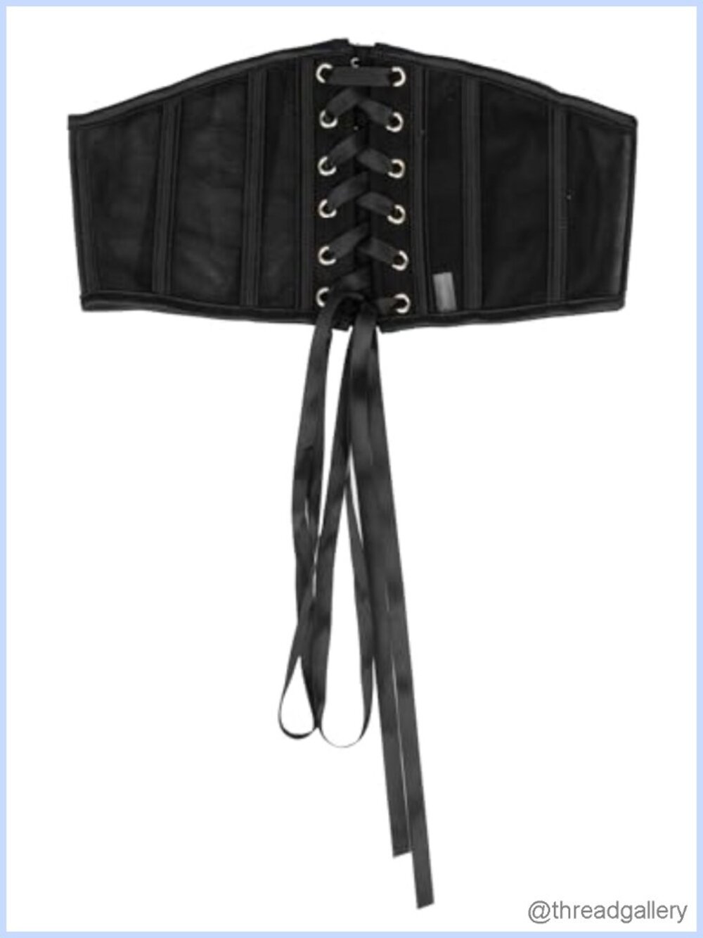 Wide Corset Belt Renaissance Lace-Up Waspie Waist Belt for Dresses